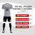 Custom Gray Black Outdoor Sport Soccer Sets Jersey