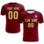 Custom Crimson Khaki Outdoor Sport Soccer Sets Jersey