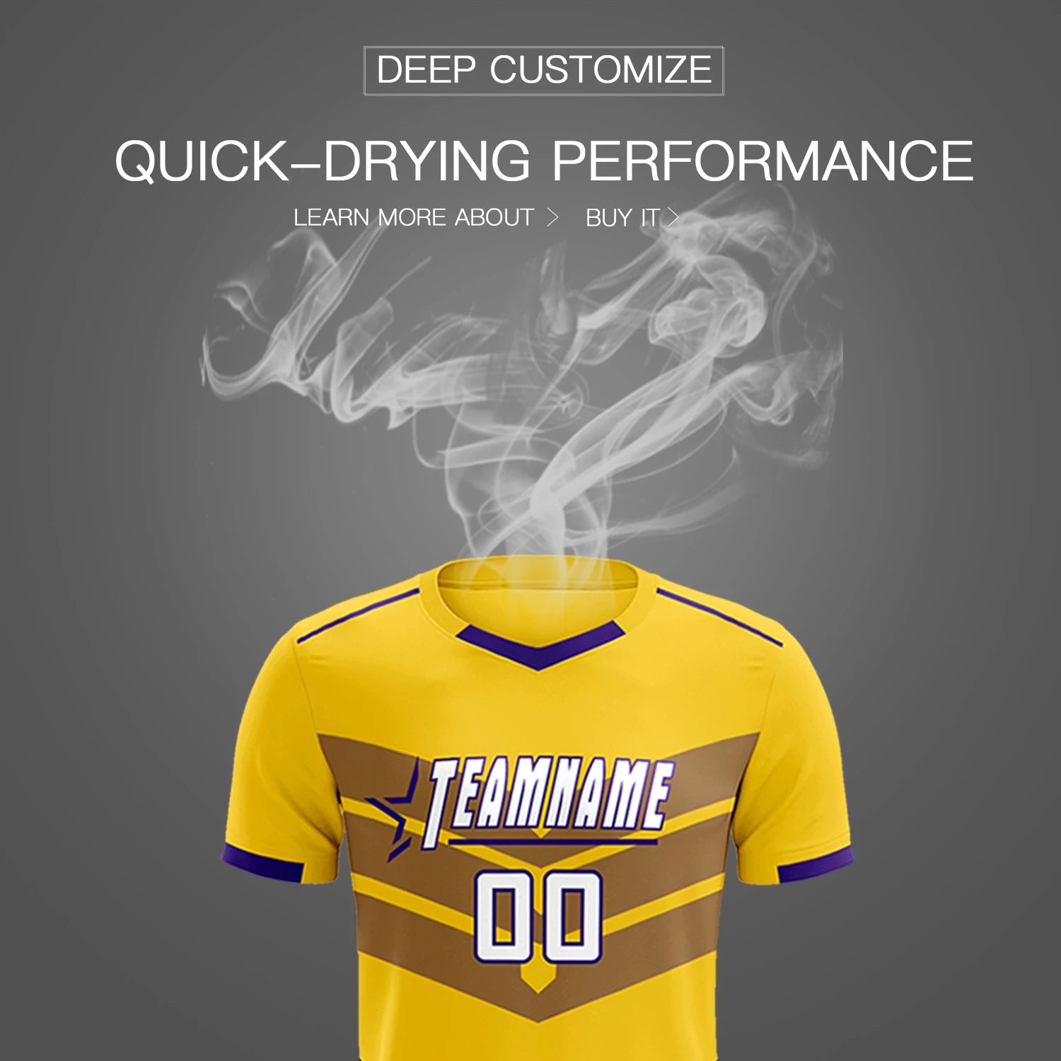 Custom Gold01 Purple Men Uniform Soccer Sets Jersey