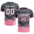 Custom Gray Light Pink Men Uniform Soccer Sets Jersey