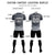 Custom Dark Gray Gray Men Uniform Soccer Sets Jersey