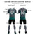 Custom Dark Gray Midnight Green Men Uniform Soccer Sets Jersey