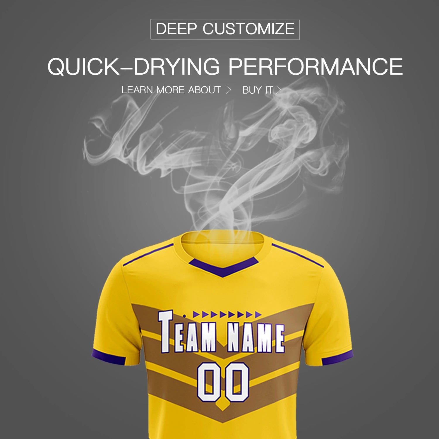 Custom Gold01 Purple Men Uniform Soccer Sets Jersey