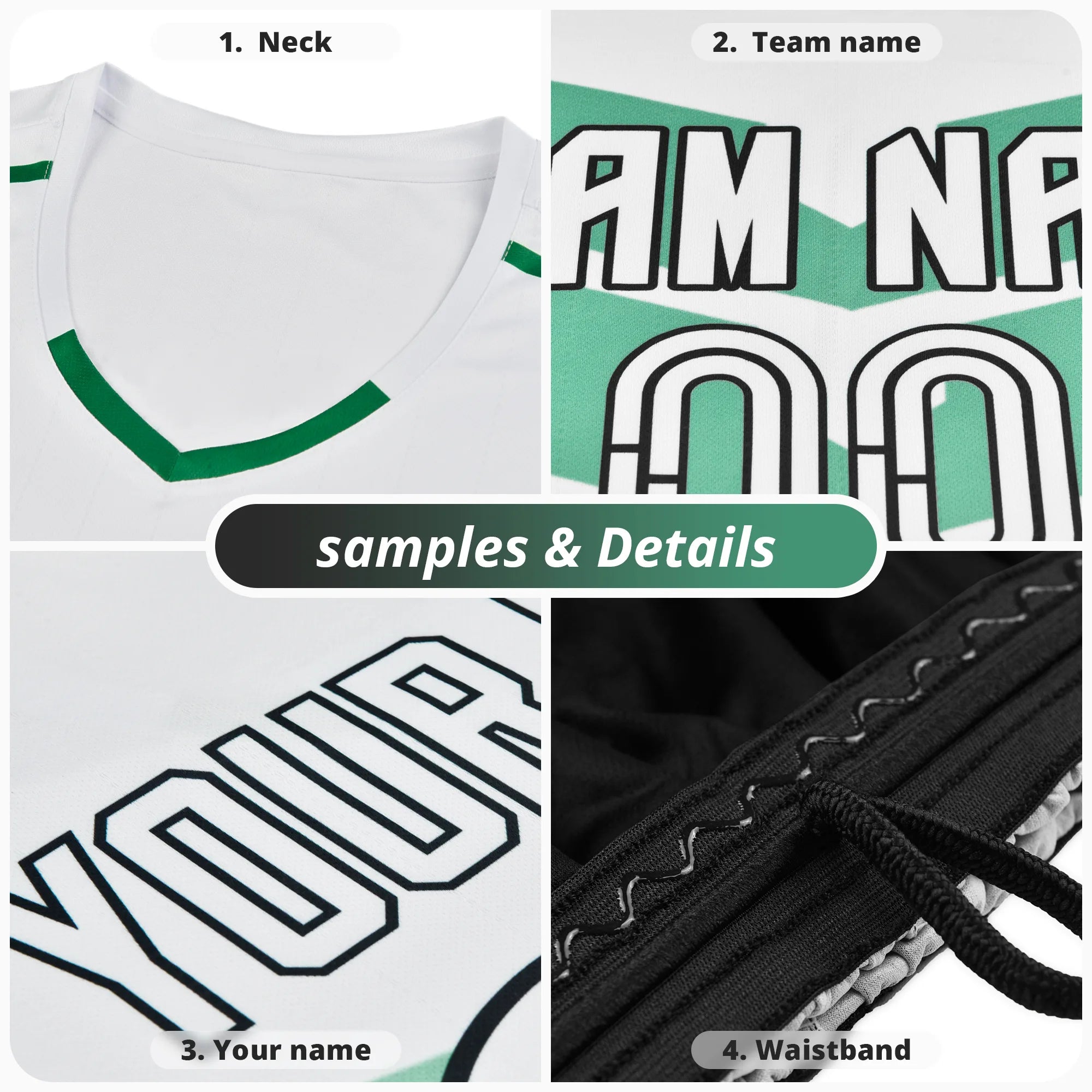 Custom Black Neon Green Men Uniform Soccer Sets Jersey