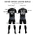 Custom Black Gray Men Uniform Soccer Sets Jersey