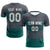 Custom Dark Gray Midnight Green Men Uniform Soccer Sets Jersey