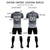 Custom Dark Gray Gray Men Uniform Soccer Sets Jersey