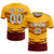 Custom Yellow Crimson Men Uniform Soccer Sets Jersey