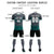 Custom Dark Gray Midnight Green Men Uniform Soccer Sets Jersey