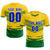 Custom Gold01 Kelly Green Men Uniform Soccer Sets Jersey