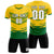 Custom Gold01 Kelly Green Men Uniform Soccer Sets Jersey