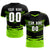 Custom Black Neon Green Men Uniform Soccer Sets Jersey