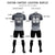 Custom Dark Gray Gray Men Uniform Soccer Sets Jersey