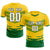 Custom Gold01 Kelly Green Men Uniform Soccer Sets Jersey