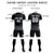 Custom Black Gray Men Uniform Soccer Sets Jersey