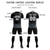 Custom Black Gray Men Uniform Soccer Sets Jersey