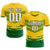 Custom Gold01 Kelly Green Men Uniform Soccer Sets Jersey