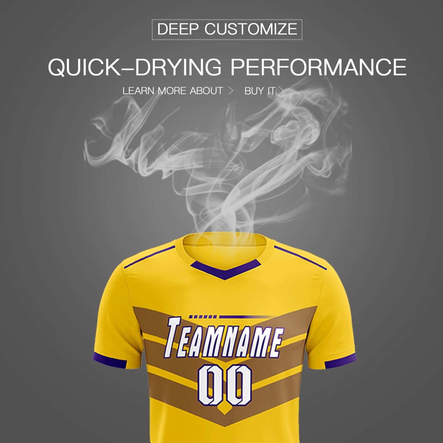 Custom Gold01 Purple Men Uniform Soccer Sets Jersey