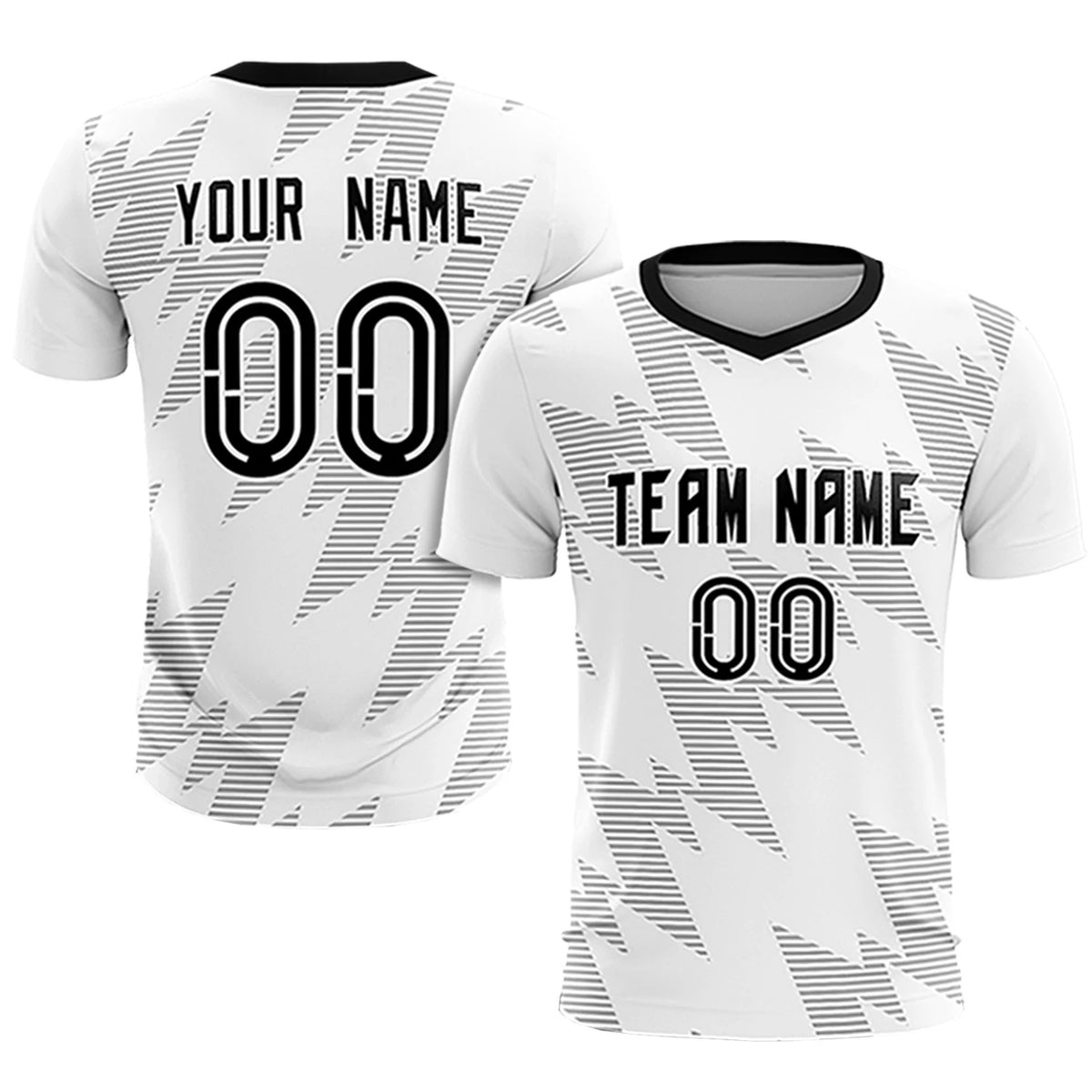 Custom White Gray Quick Dry Training Uniform Soccer Sets Jersey