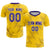 Custom Yellow Purple Quick Dry Training Uniform Soccer Sets Jersey