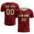 Custom Crimson Gray Quick Dry Training Uniform Soccer Sets Jersey