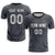 Custom Gray Black Quick Dry Training Uniform Soccer Sets Jersey