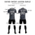 Custom Gray Black Quick Dry Training Uniform Soccer Sets Jersey