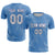 Custom Powder Blue Cream Quick Dry Training Uniform Soccer Sets Jersey