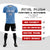 Custom Powder Blue Cream Quick Dry Training Uniform Soccer Sets Jersey