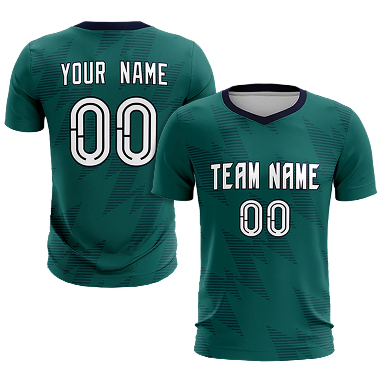Custom Midnight Green Navy Quick Dry Training Uniform Soccer Sets Jersey
