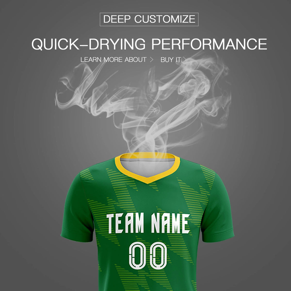 Custom Neon Green Fluorescent Green Quick Dry Training Uniform Soccer Sets Jersey