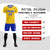 Custom Gold01 Royal Blue Quick Dry Training Uniform Soccer Sets Jersey