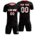 Custom Black Crimson Quick Dry Training Uniform Soccer Sets Jersey