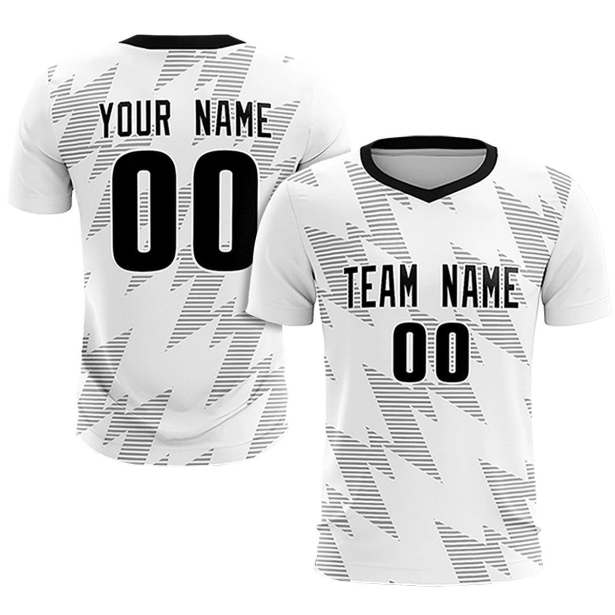 Custom White Gray Quick Dry Training Uniform Soccer Sets Jersey