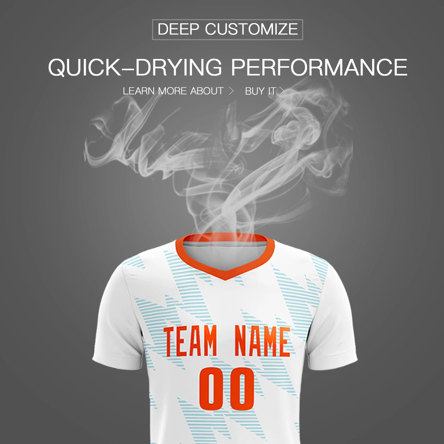 Custom White Aqua Quick Dry Training Uniform Soccer Sets Jersey