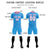 Custom Light Blue Pink Quick Dry Training Uniform Soccer Sets Jersey