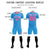 Custom Light Blue Pink Quick Dry Training Uniform Soccer Sets Jersey