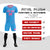 Custom Light Blue Pink Quick Dry Training Uniform Soccer Sets Jersey