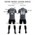 Custom Gray Black Quick Dry Training Uniform Soccer Sets Jersey