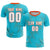 Custom Aqua Orange Quick Dry Training Uniform Soccer Sets Jersey