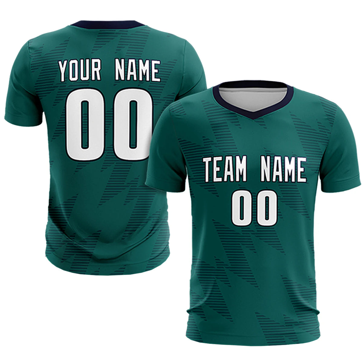 Custom Midnight Green Navy Quick Dry Training Uniform Soccer Sets Jersey