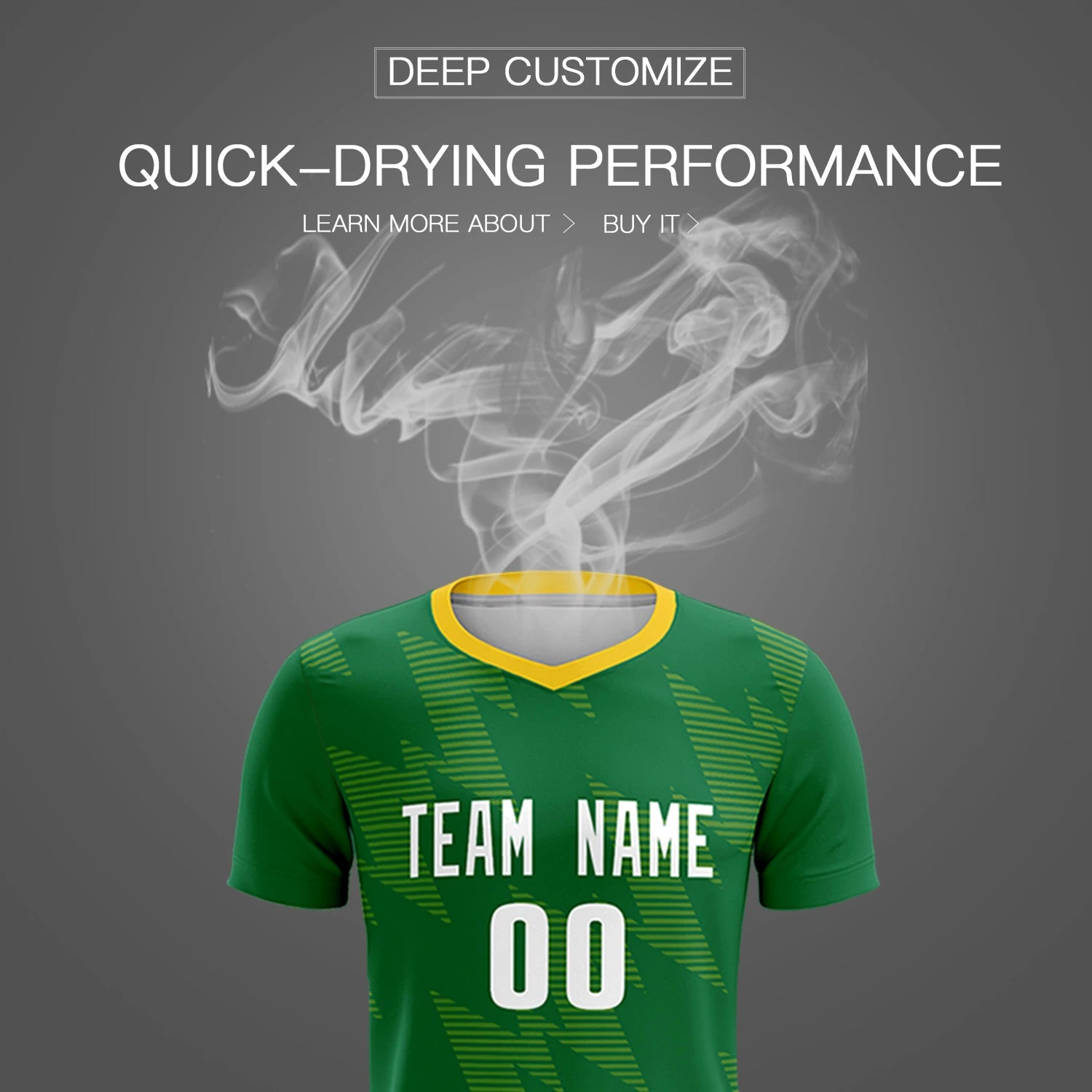 Custom Neon Green Fluorescent Green Quick Dry Training Uniform Soccer Sets Jersey