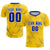 Custom Gold01 Royal Blue Quick Dry Training Uniform Soccer Sets Jersey