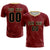 Custom Crimson Khaki Quick Dry Training Uniform Soccer Sets Jersey