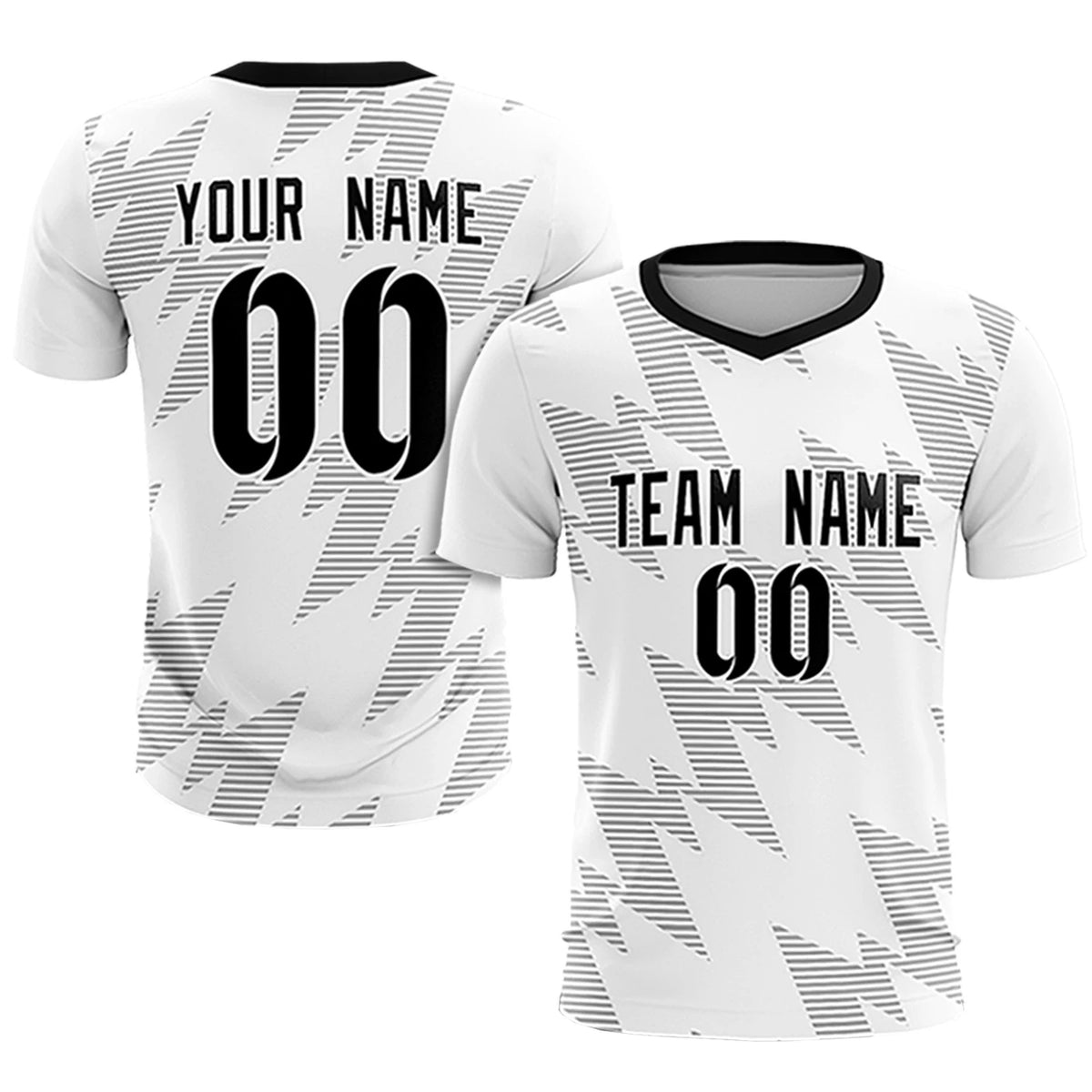Custom White Gray Quick Dry Training Uniform Soccer Sets Jersey