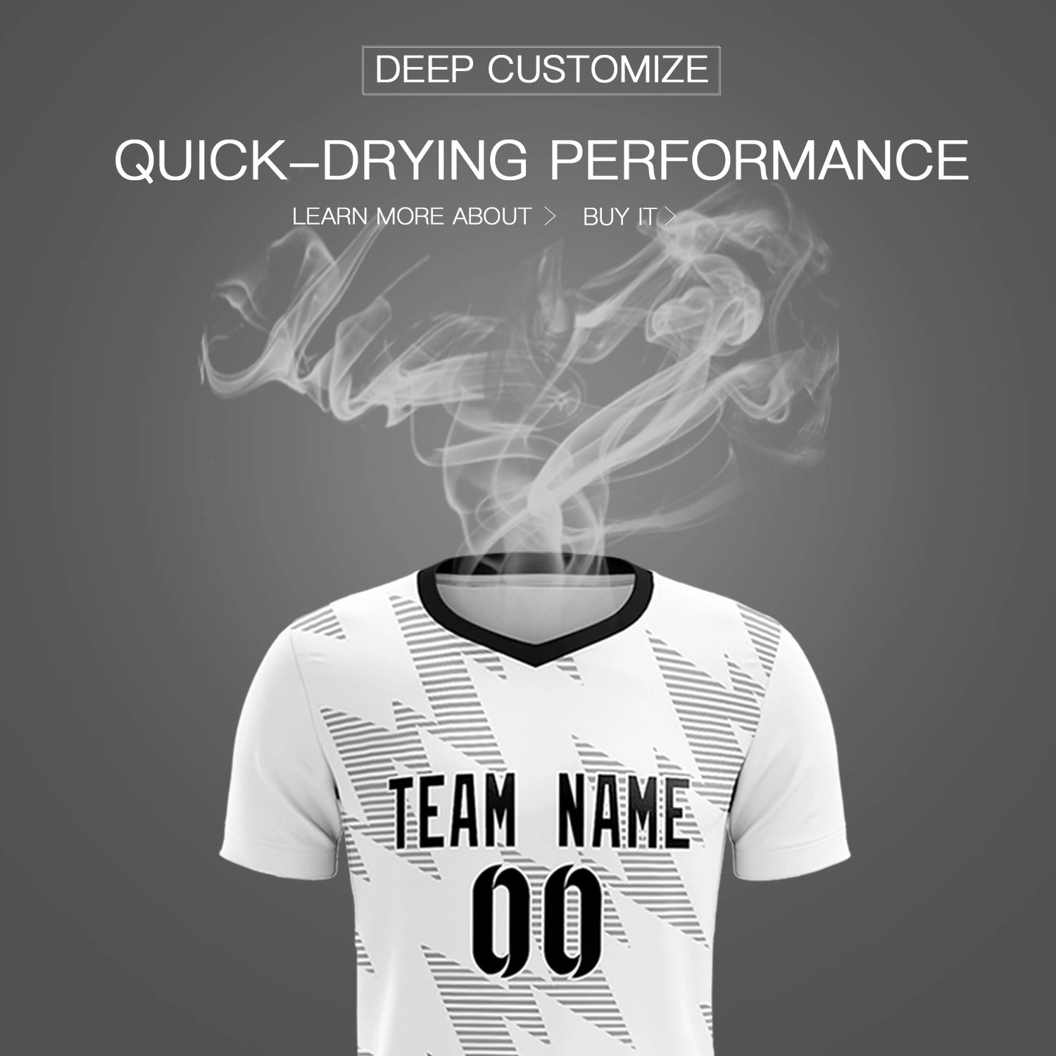 Custom White Gray Quick Dry Training Uniform Soccer Sets Jersey
