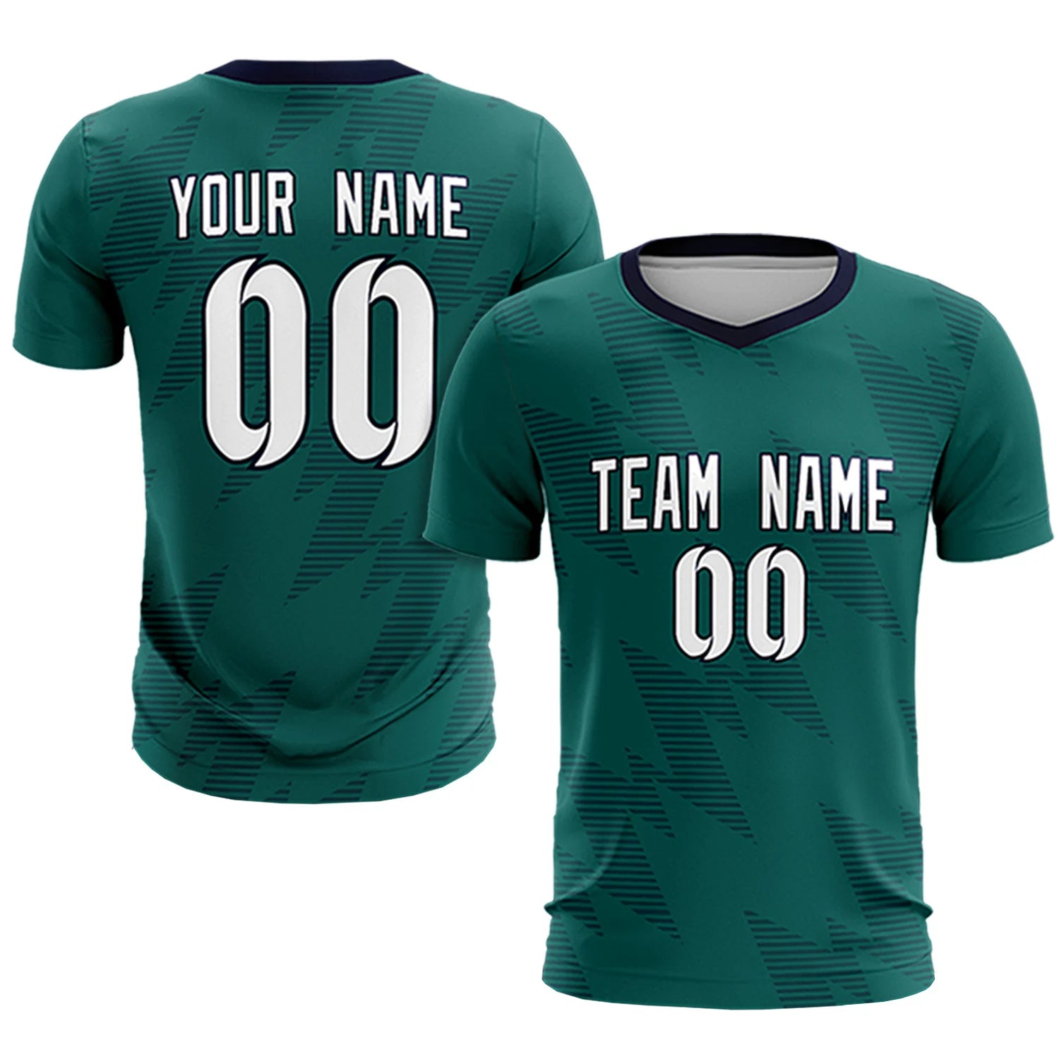 Custom Midnight Green Navy Quick Dry Training Uniform Soccer Sets Jersey