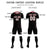 Custom Black Crimson Quick Dry Training Uniform Soccer Sets Jersey