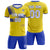 Custom Gold01 Royal Blue Training Uniform For Men Soccer Sets Jersey