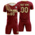 Custom Crimson Khaki Training Uniform For Men Soccer Sets Jersey